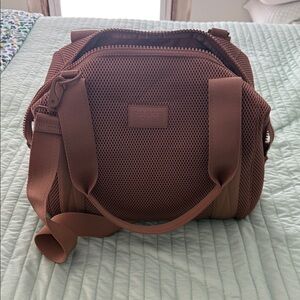 Dagne Dover Medium Landon Carryall in Warm Dust Air Mesh